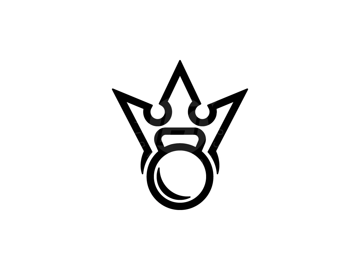 Kettlebell With Crown Logo - Sports Logo design by Muhamad Adek for sale on Highlogo