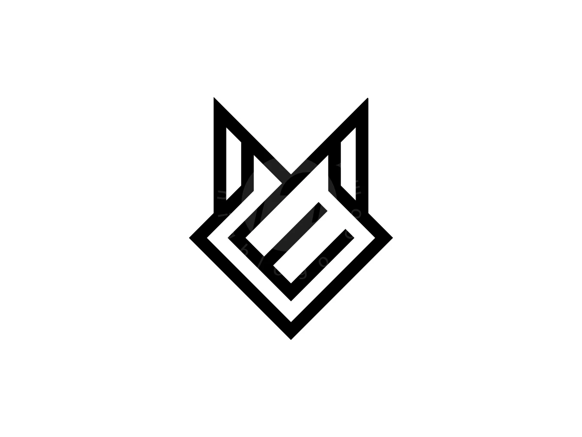 Letter E With Fox Head Logo - Animal Logo design by Muhamad Adek for sale on Highlogo