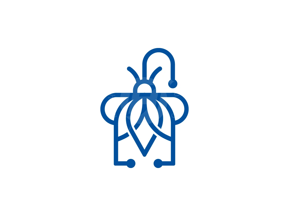 Flying Bee With Medical Stethoscope Logo - Health Logo design by Muhamad Adek for sale on Highlogo