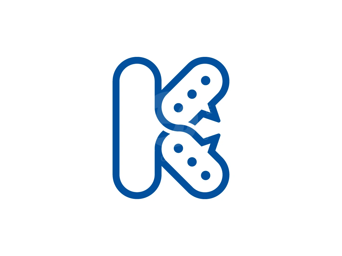 Letter K With Bubble Chat Logo - Technology Logo design by Muhamad Adek for sale on Highlogo