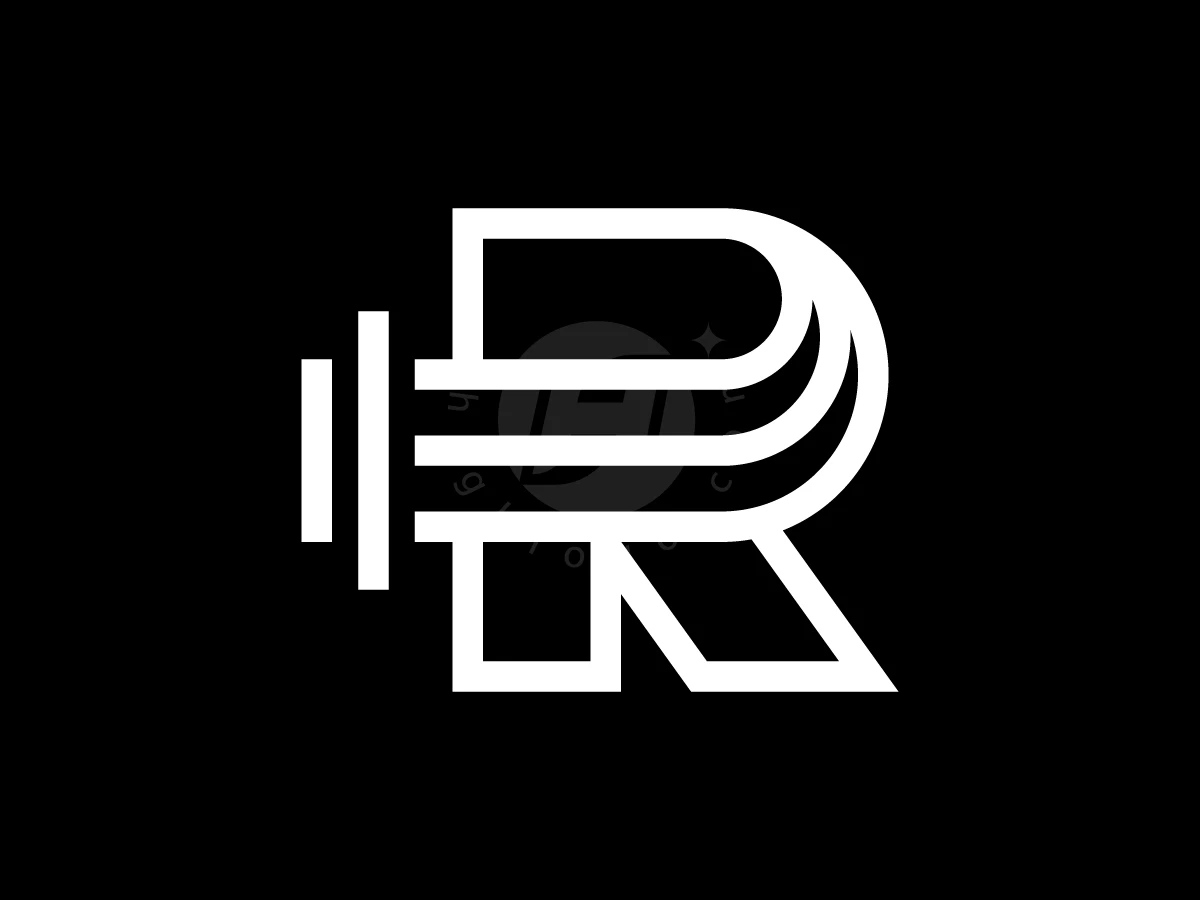 Letter R With Pillar Law Logo - preview 1
