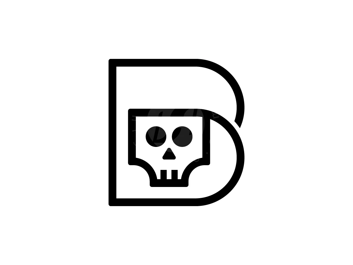 Letter B With Skull Head Logo - Gaming Logo design by Muhamad Adek for sale on Highlogo