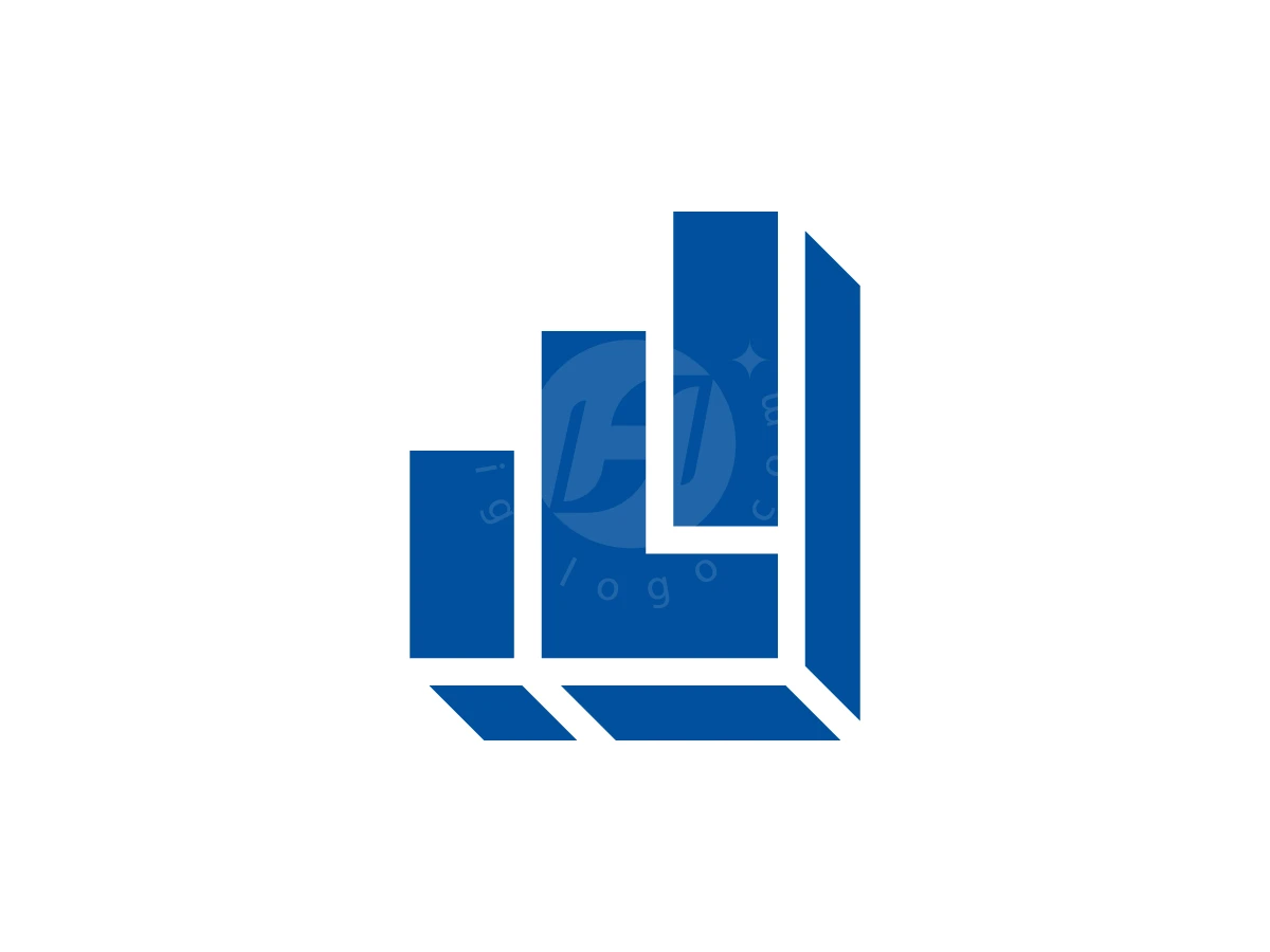 Letter L With Financial Chart Logo - Financial Logo design by Muhamad Adek for sale on Highlogo