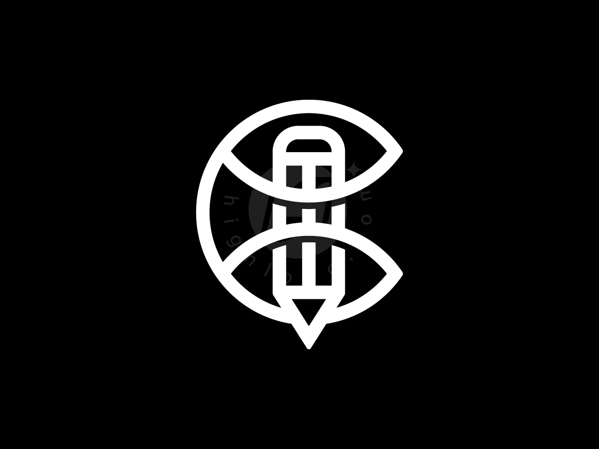 Letter C With Pencil Logo - preview 1