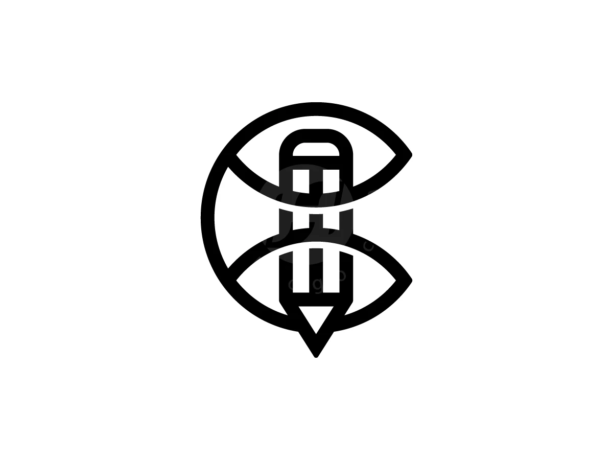 Letter C With Pencil Logo - General Logo design by Muhamad Adek for sale on Highlogo