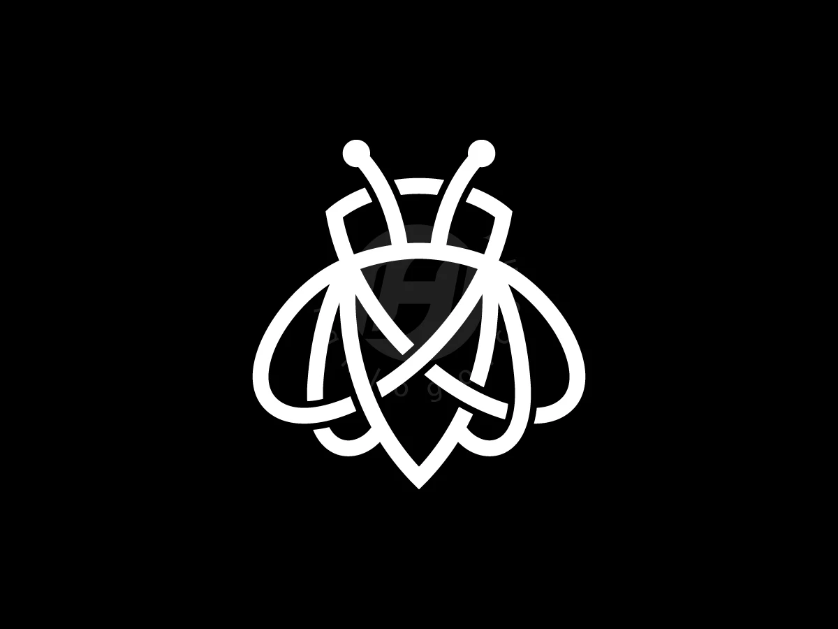 Flying Bee With Shield Logo - preview 1