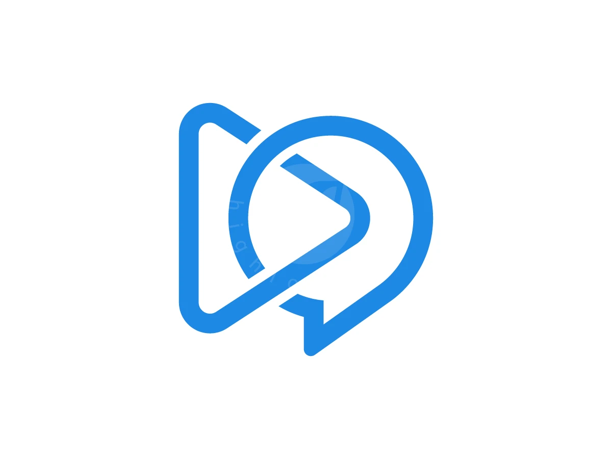 Play Button With Chat Logo - Technology Logo design by Muhamad Adek for sale on Highlogo