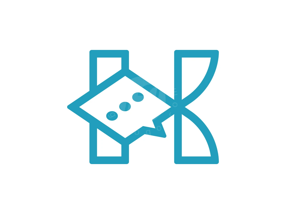 Letter K With Bubble Chat Logo - Technology Logo design by Muhamad Adek for sale on Highlogo