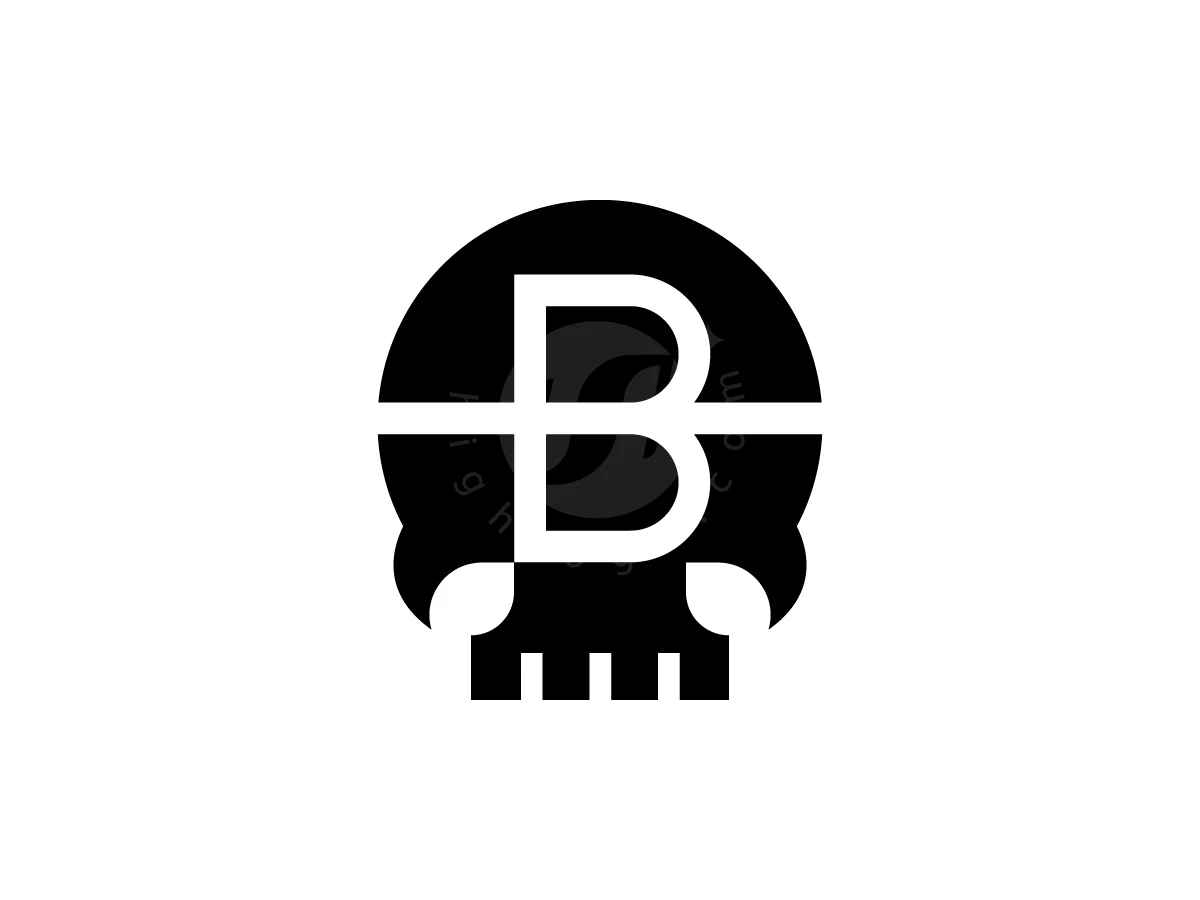 Letter B With Skull Logo - General Logo design by Muhamad Adek for sale on Highlogo