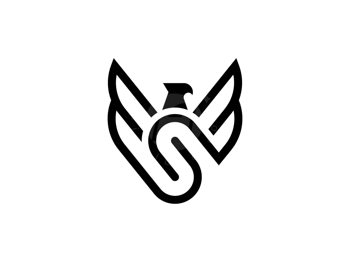 Letter S With Eagle Logo - Animal Logo design by Muhamad Adek for sale on Highlogo