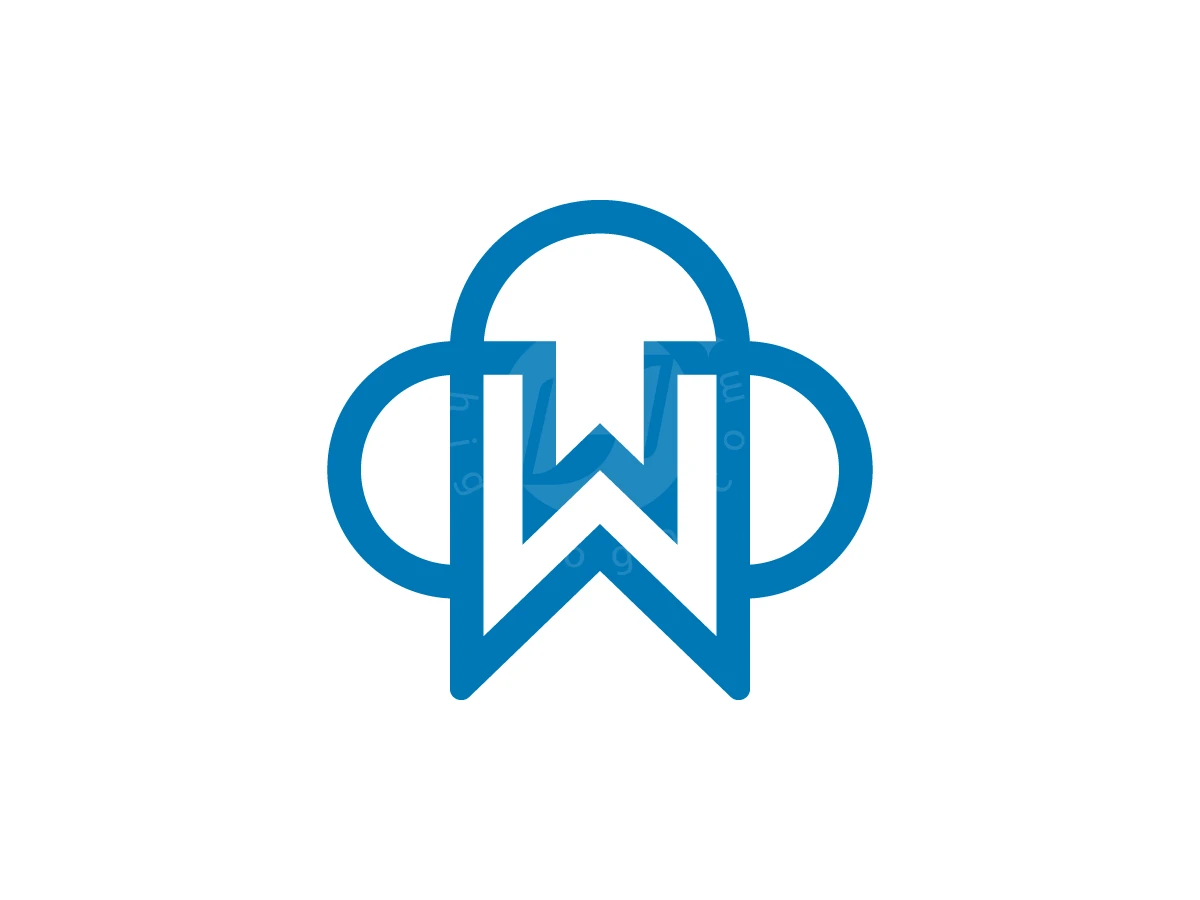 Letter W With Cloud Logo - Technology Logo design by Muhamad Adek for sale on Highlogo