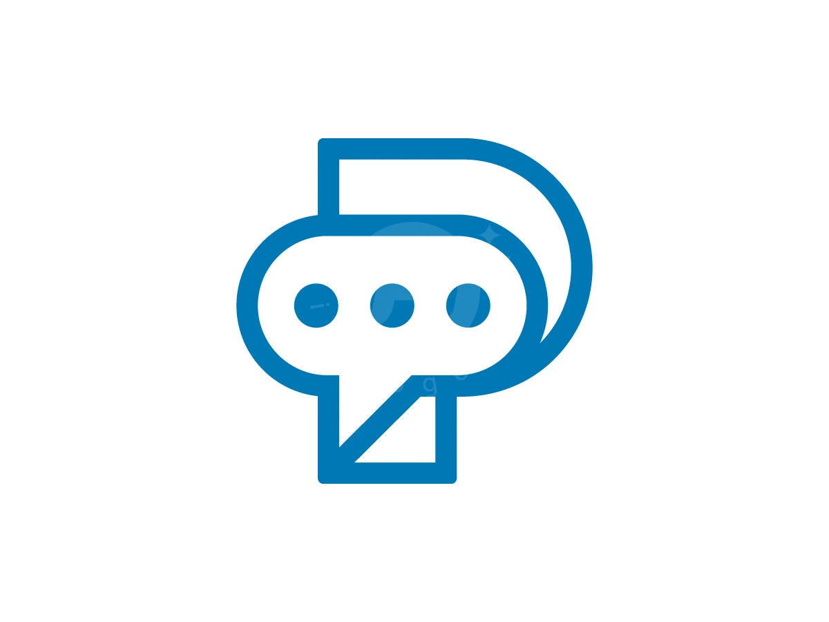 Letter P With Bubble Chat Logo - Technology Logo design by Muhamad Adek for sale on Highlogo