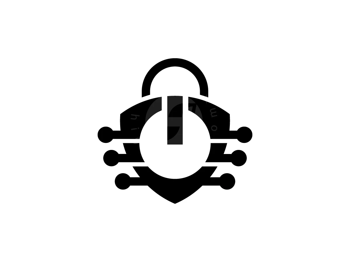 Padlock Shield With Power Button Logo - Technology Logo design by Muhamad Adek for sale on Highlogo