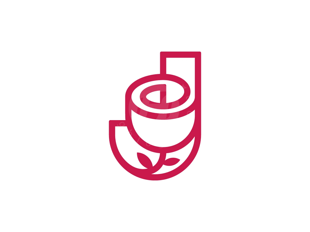 Letter J With Flower Logo - Beauty Logo design by Muhamad Adek for sale on Highlogo