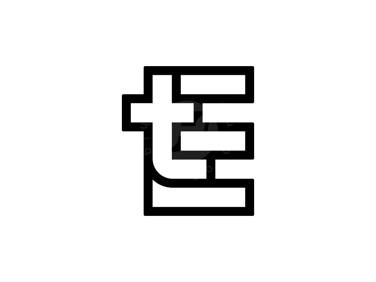 Initial Letter ET Or TE Logo - Logo Logo design by Muhamad Adek for sale on Highlogo