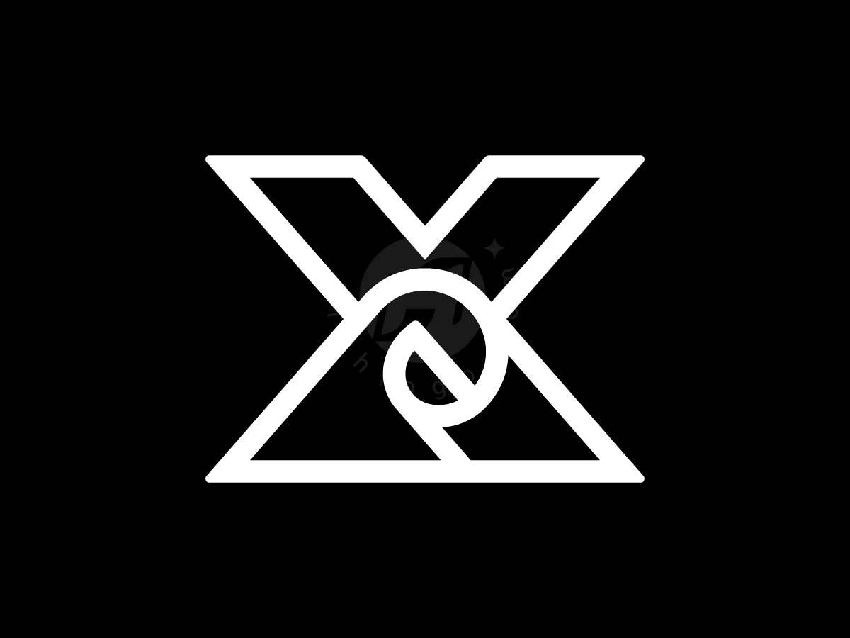 Letter X Logo With Roll Of Paper Inside - preview 1
