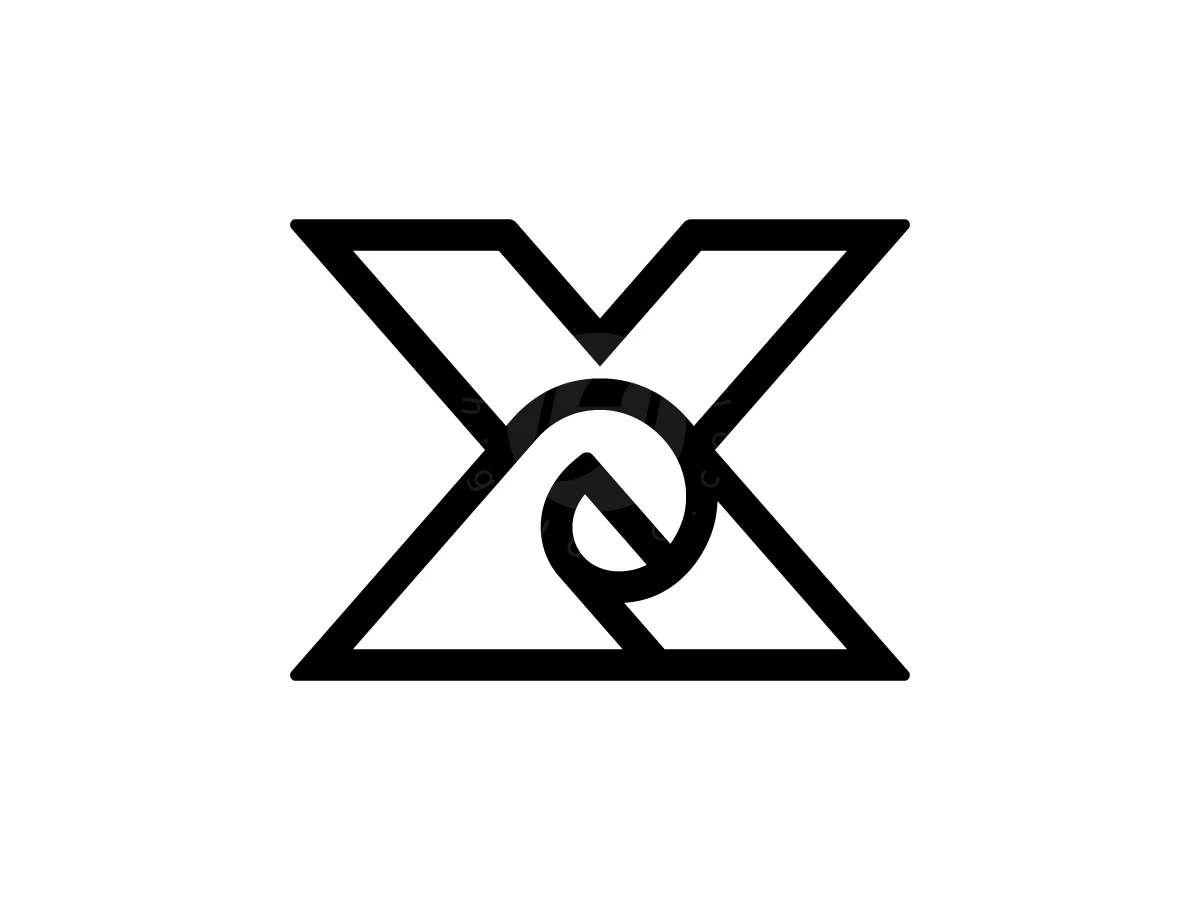 Letter X Logo With Roll Of Paper Inside - General Logo design by Muhamad Adek for sale on Highlogo