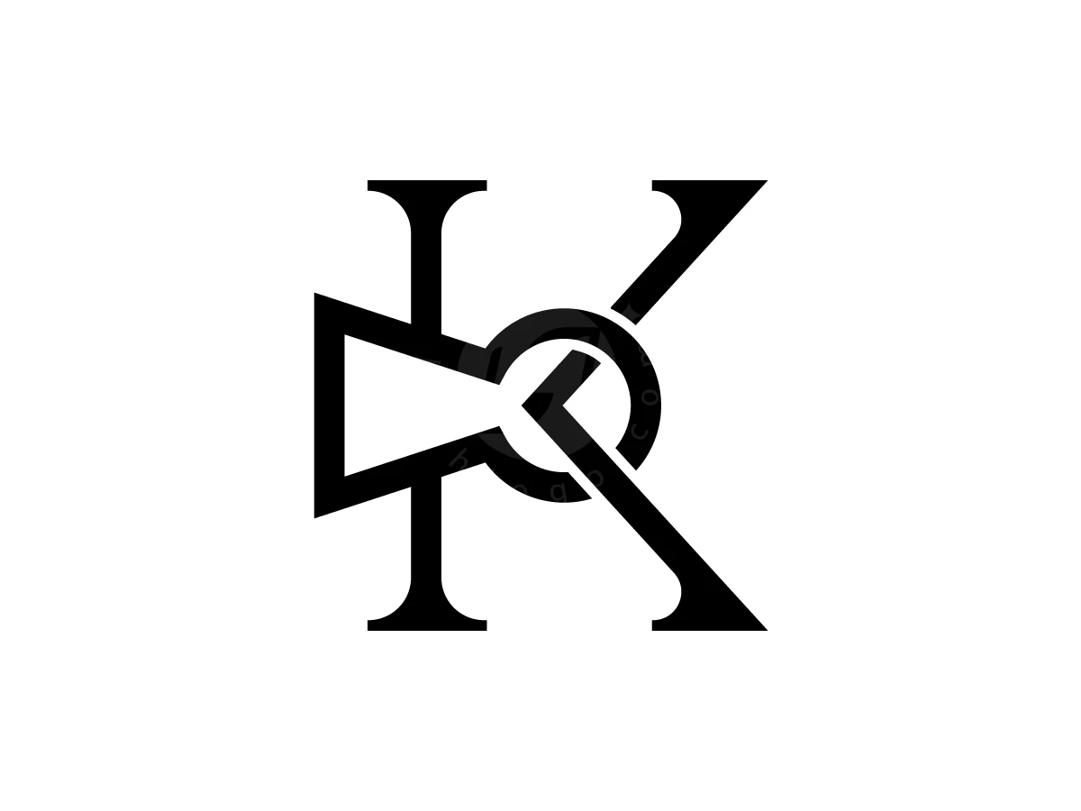 Letter K Logo With Keyhole In The Middle - Real Estate Logo design by Muhamad Adek for sale on Highlogo