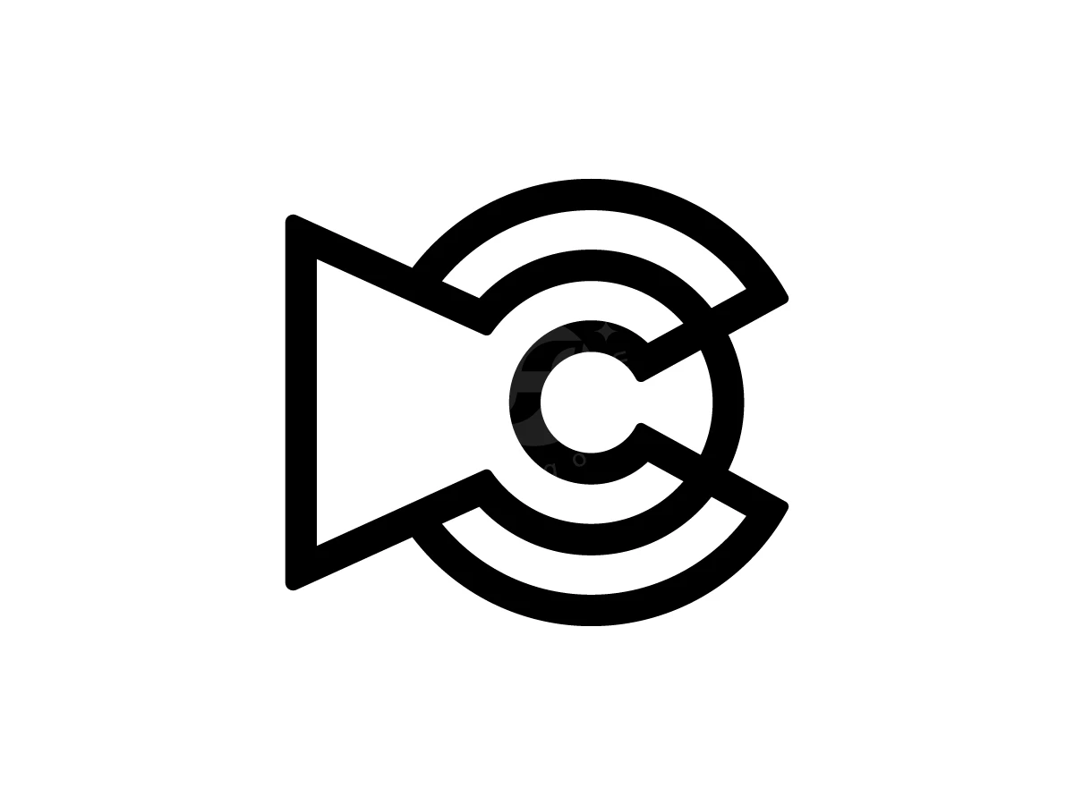 Letter C Keyhole Logo With A Modern Look - preview 1