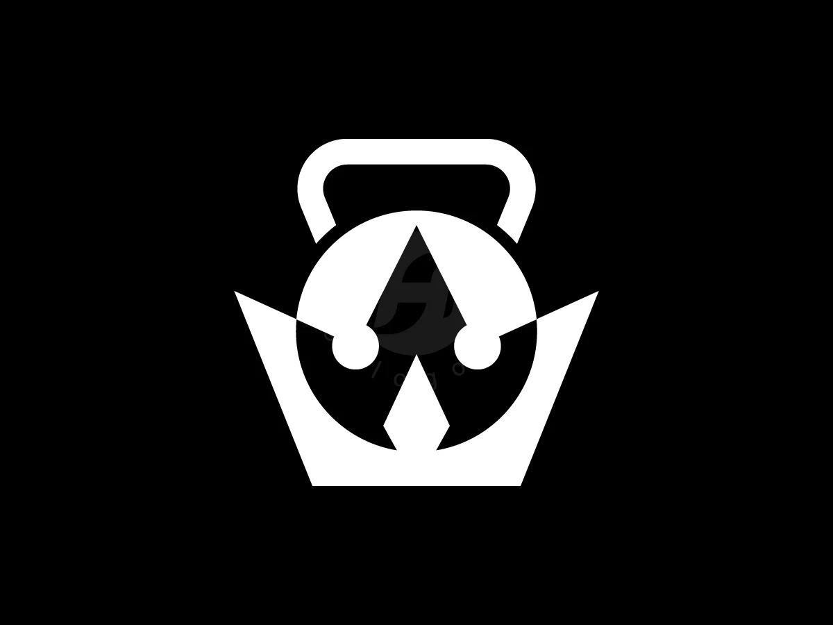Crown Logo With A Kettlebell Shape That Has A Solid App - preview 1