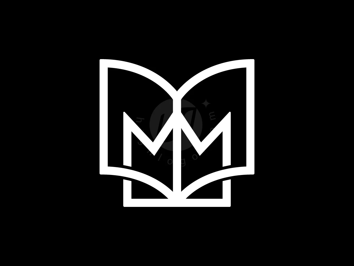 Open Book Logo With Luxurious Crown - preview 1