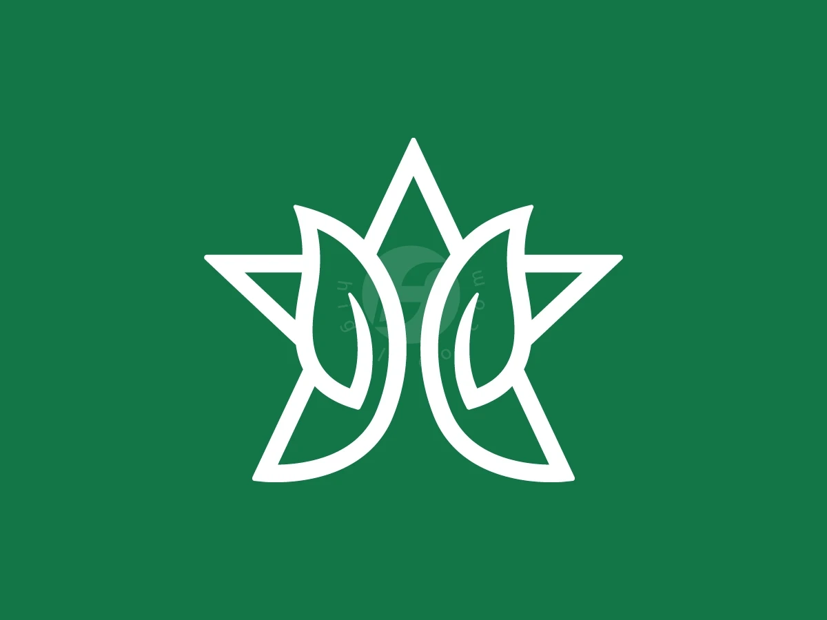 Star Leaves Logo With A Modern Look - preview 1