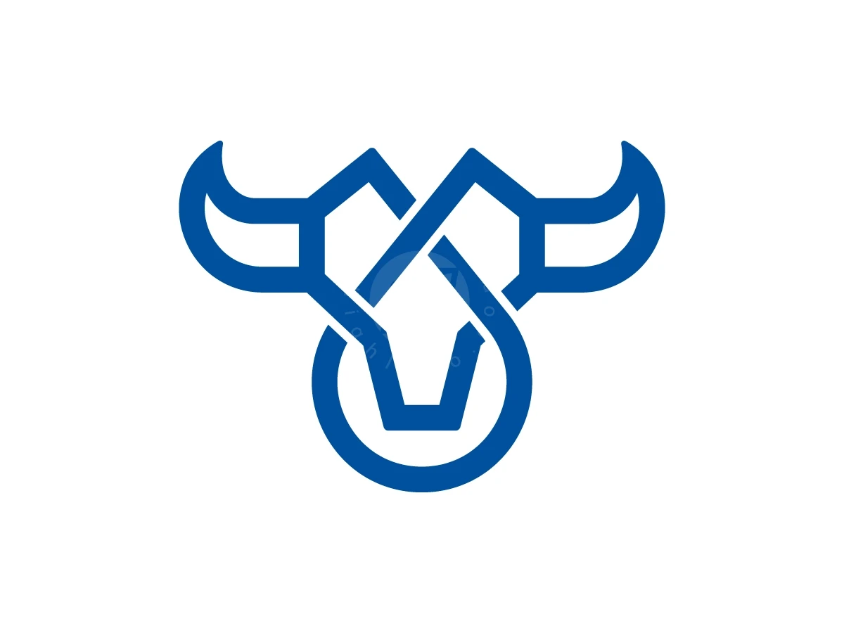 Bull Drop Logo With A Modern Look - Animal Logo design by Muhamad Adek for sale on Highlogo