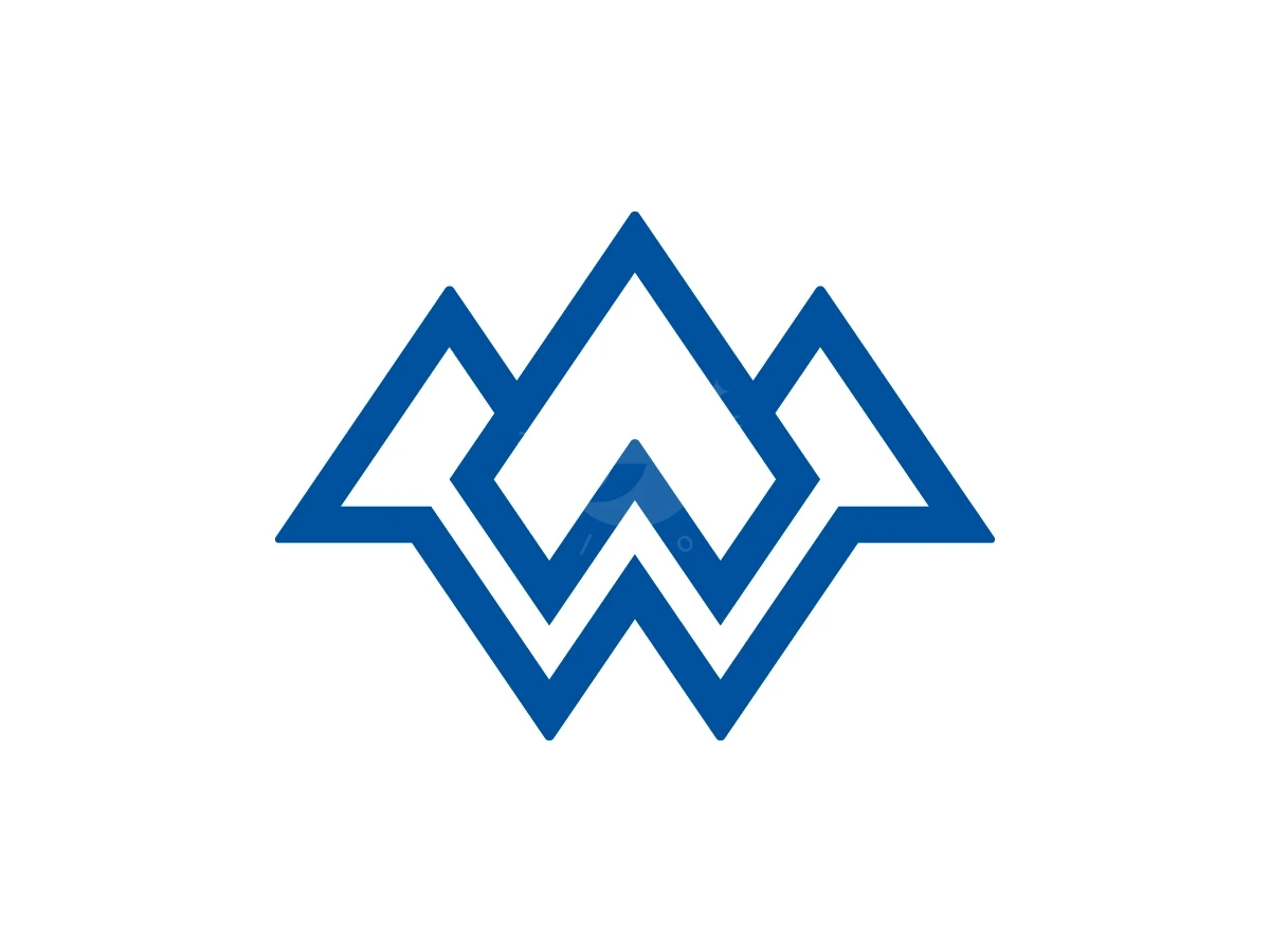 Letter W Mountain Logo With A Modern Look - General Logo design by Muhamad Adek for sale on Highlogo