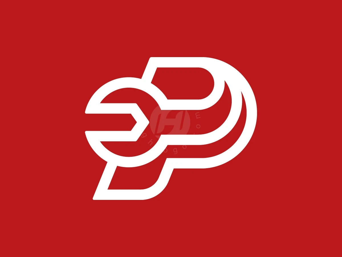 Letter P Wrench Logo With A Modern Look - preview 1
