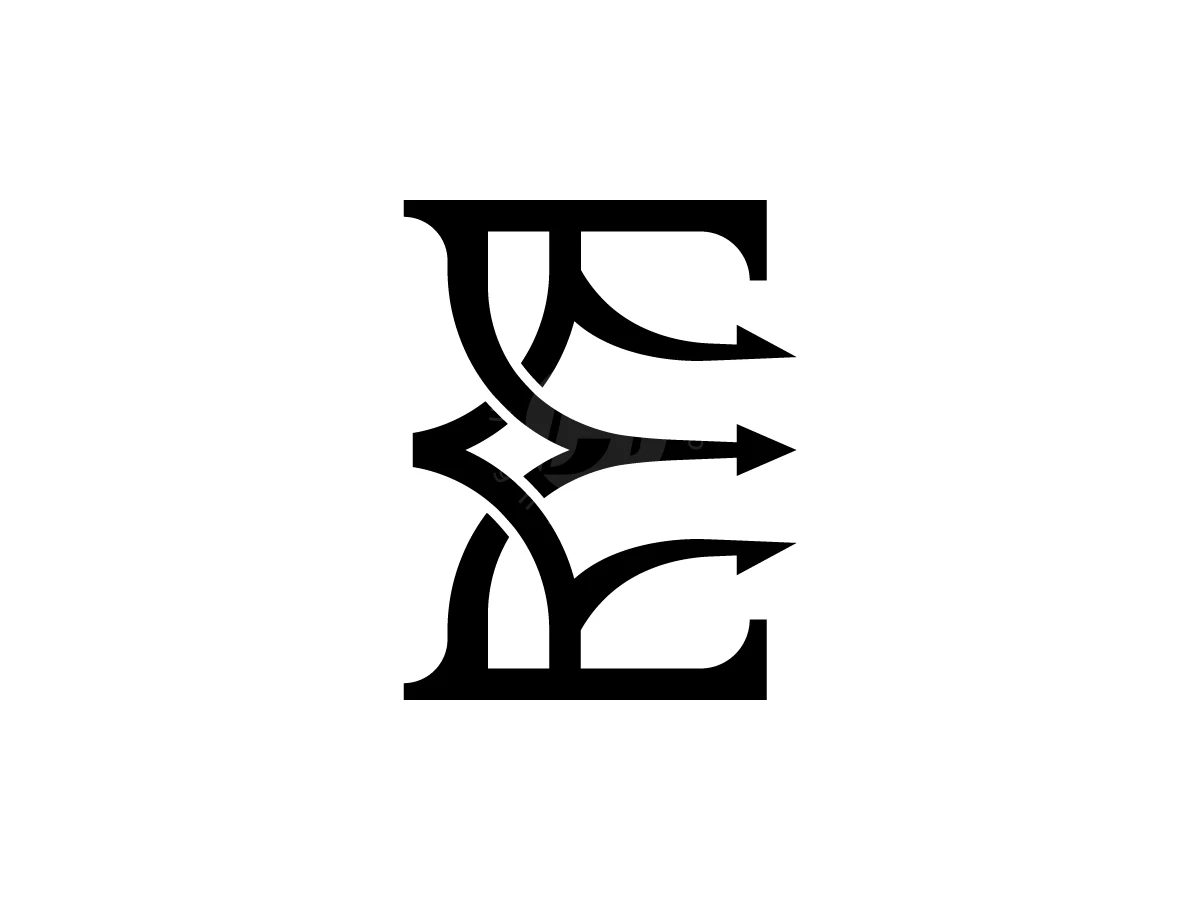 Letter E Trident Logo With A Modern Look - General Logo design by Muhamad Adek for sale on Highlogo