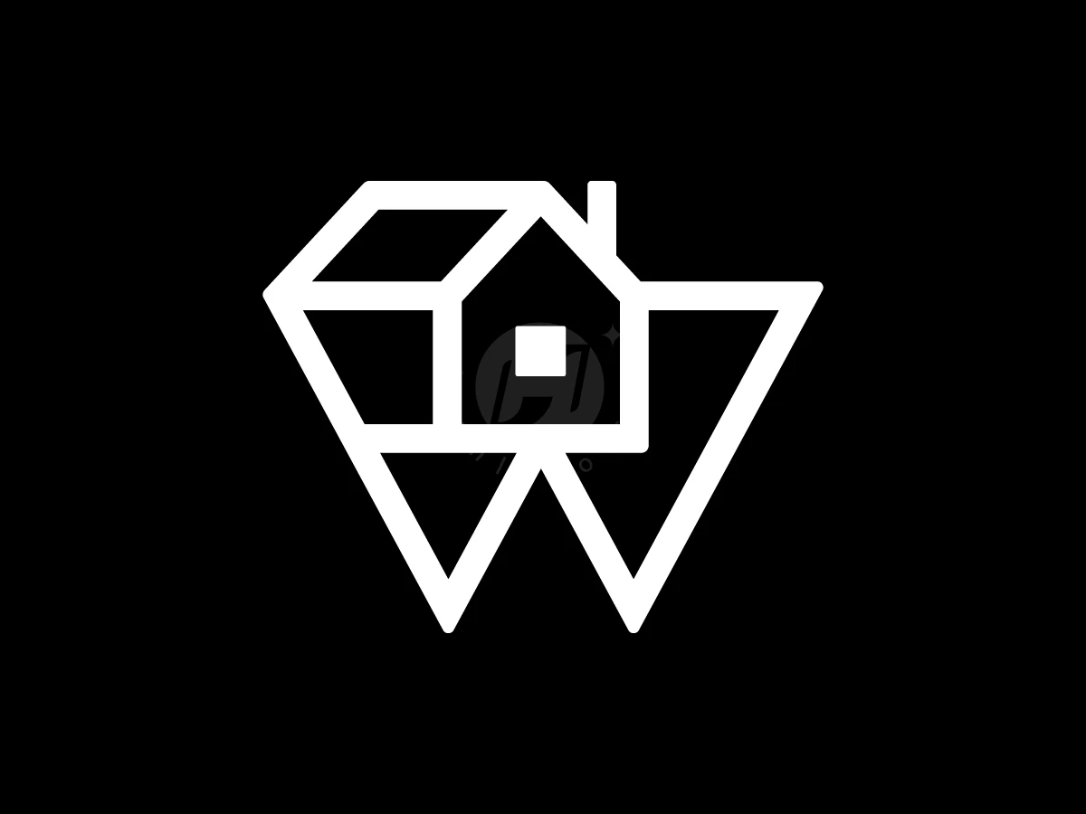 Letter W House Logo With A Modern Look - preview 1