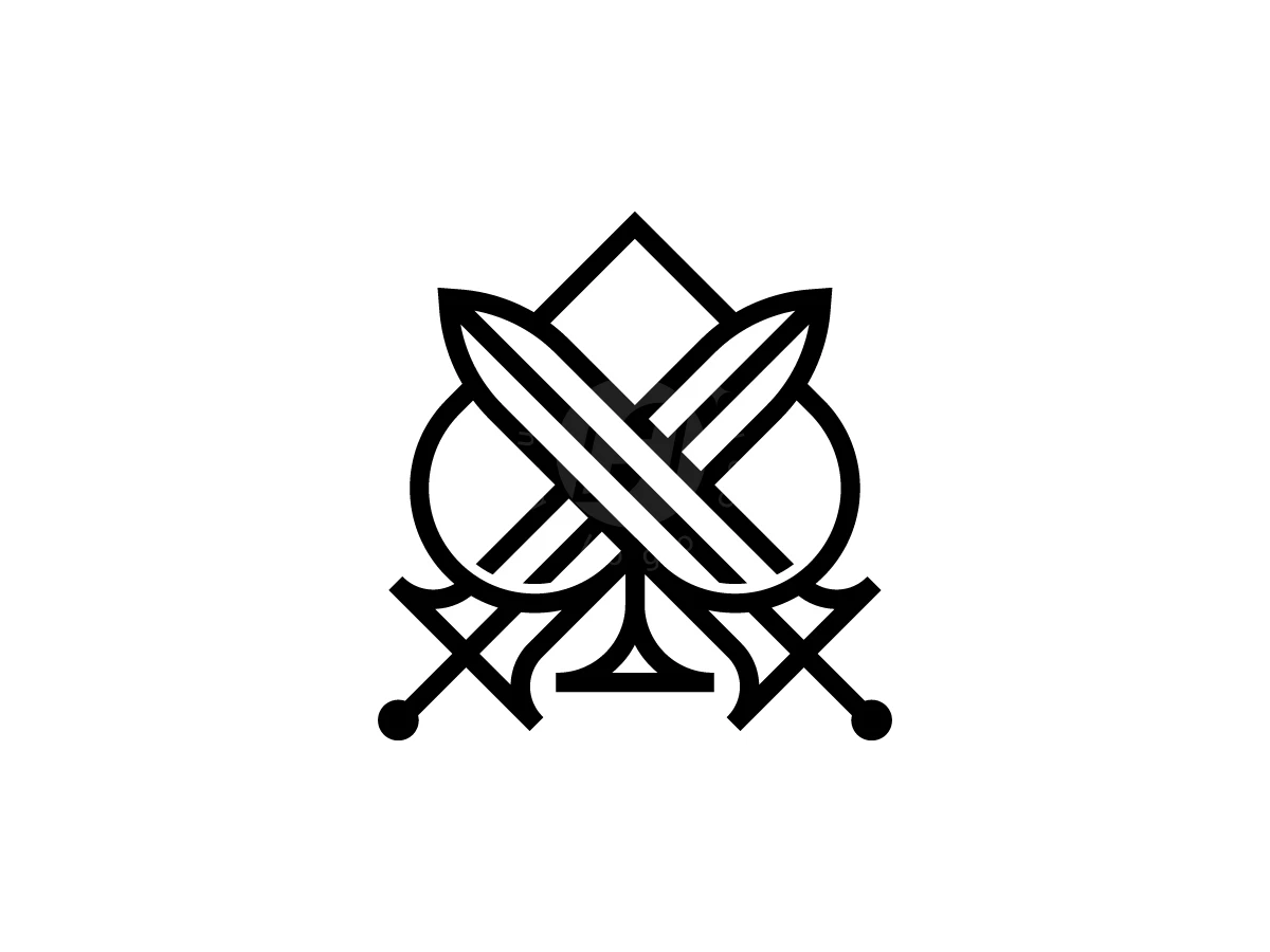 Ace Spade Sword Logo With A Modern Look - preview 1