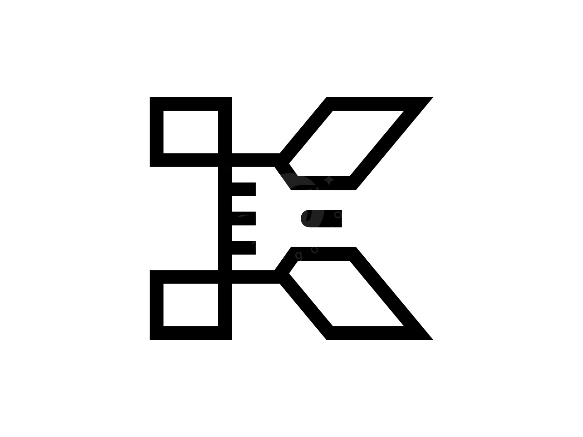 Letter K Castle Logo With A Modern Look - General Logo design by Muhamad Adek for sale on Highlogo