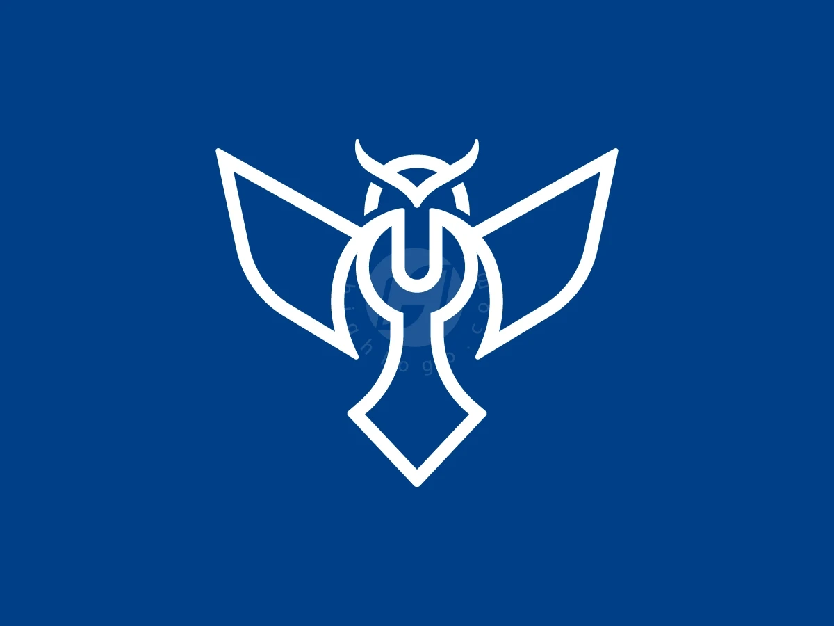 Owl Wrench Logo With A Modern Look - preview 1