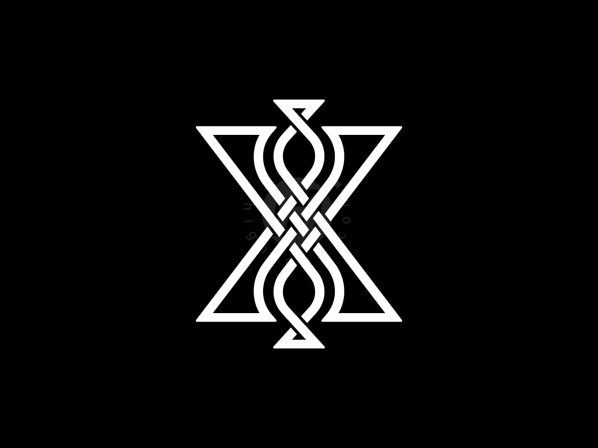Letter X Double Fish Logo With A Modern Look - preview 1
