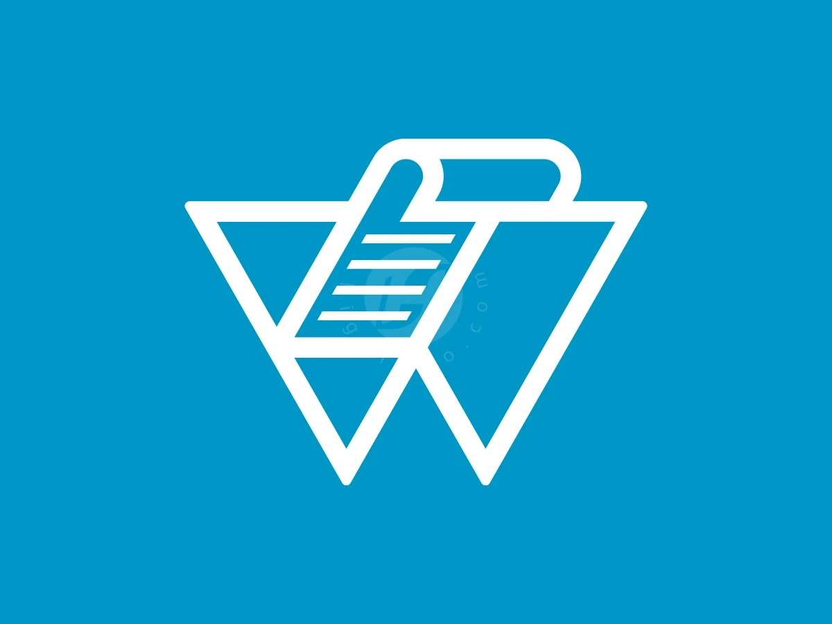 Letter W Document Logo With A Modern Look - preview 1