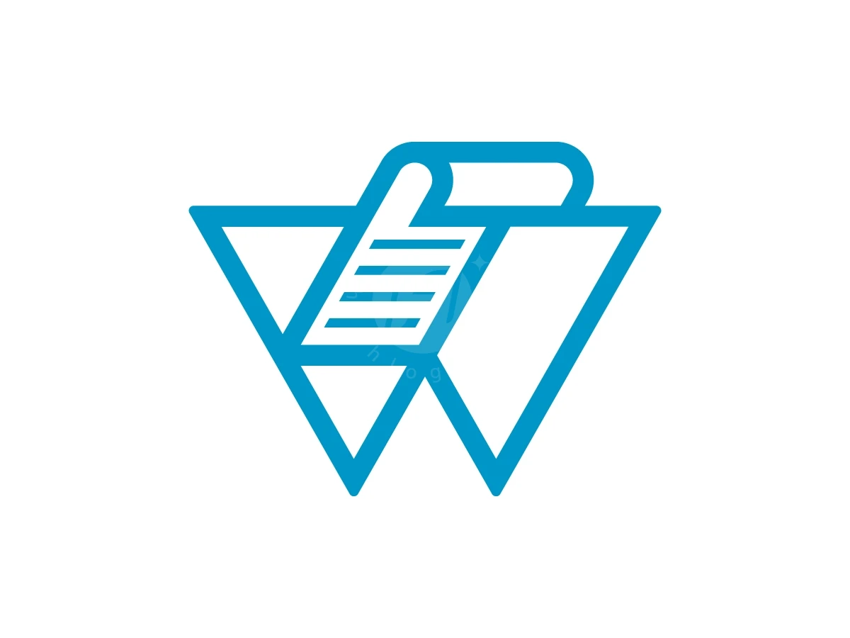 Letter W Document Logo With A Modern Look - General Logo design by Muhamad Adek for sale on Highlogo