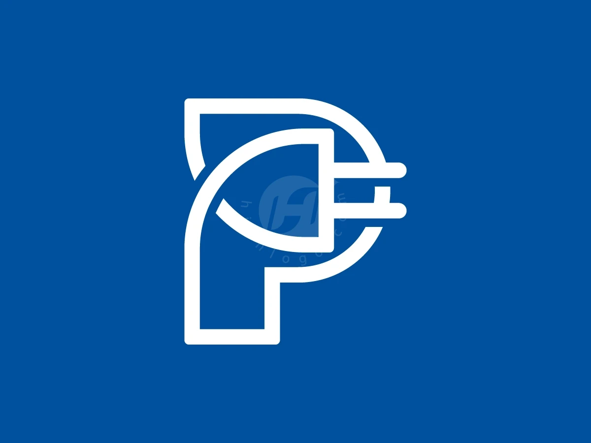 Letter P Plug Logo With A Modern Look - preview 1