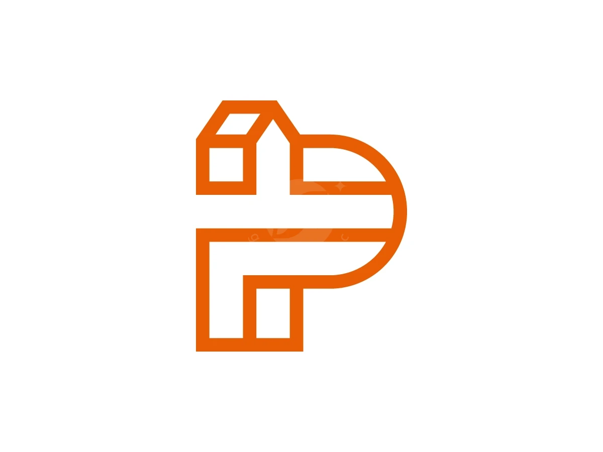 Letter P House Logo With A Modern Look - Real Estate Logo design by Muhamad Adek for sale on Highlogo
