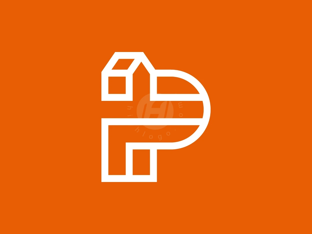 Letter P House Logo With A Modern Look - preview 1