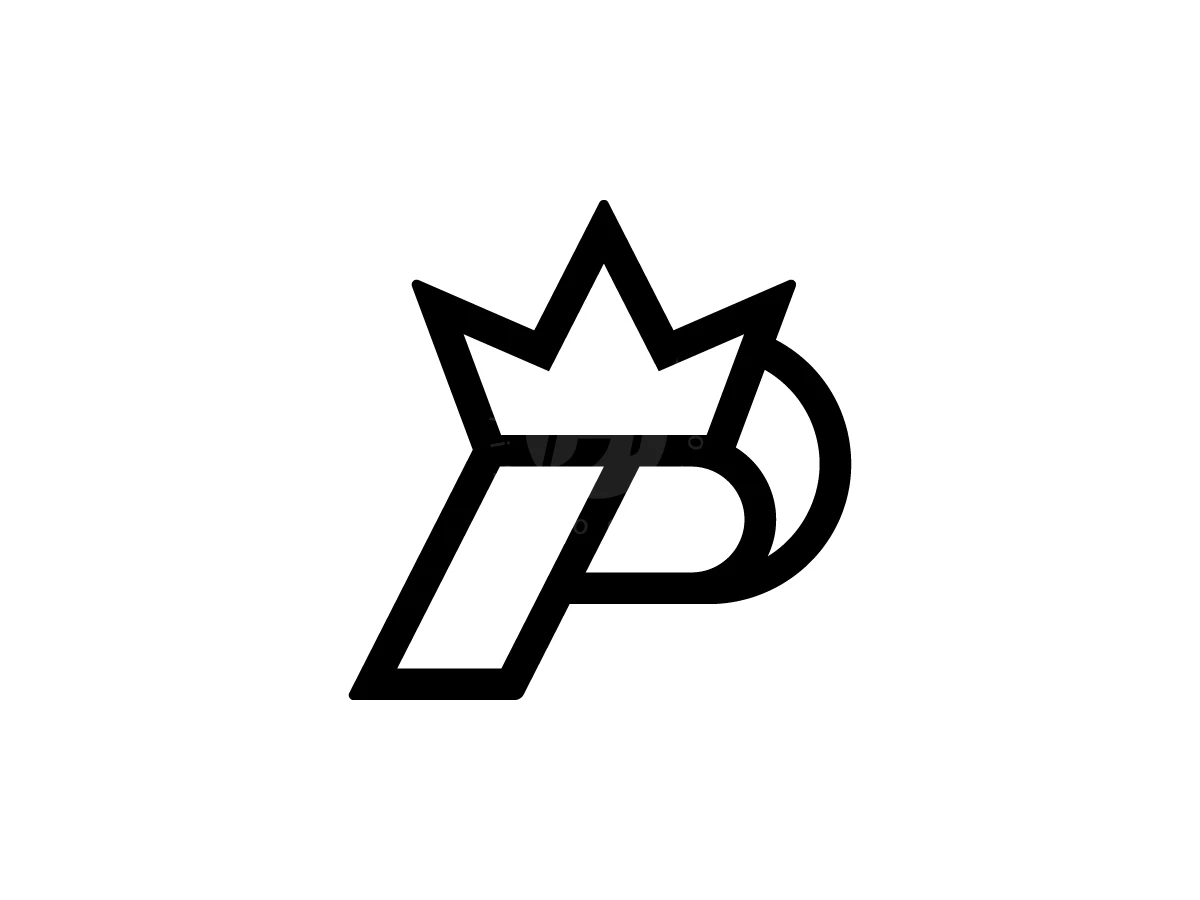 Letter P Crown With A Modern Look - General Logo design by Muhamad Adek for sale on Highlogo