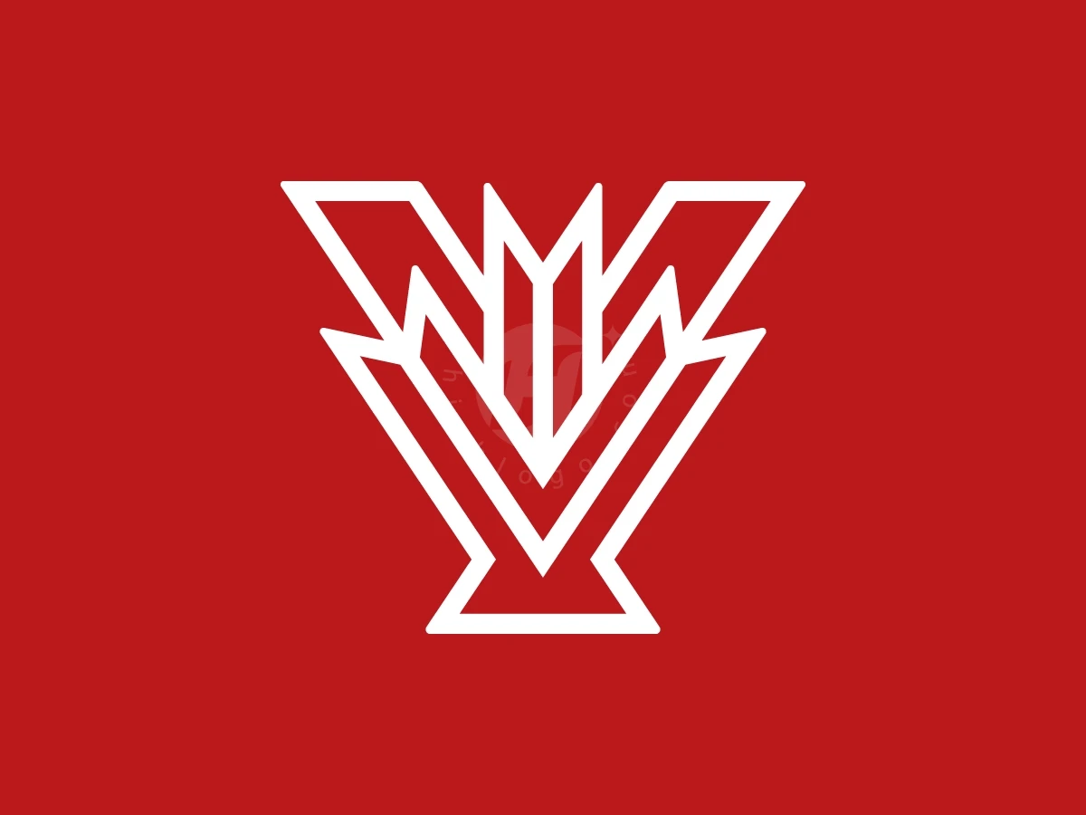 Letter V Maple Leaf Logo With A Modern Look - preview 1