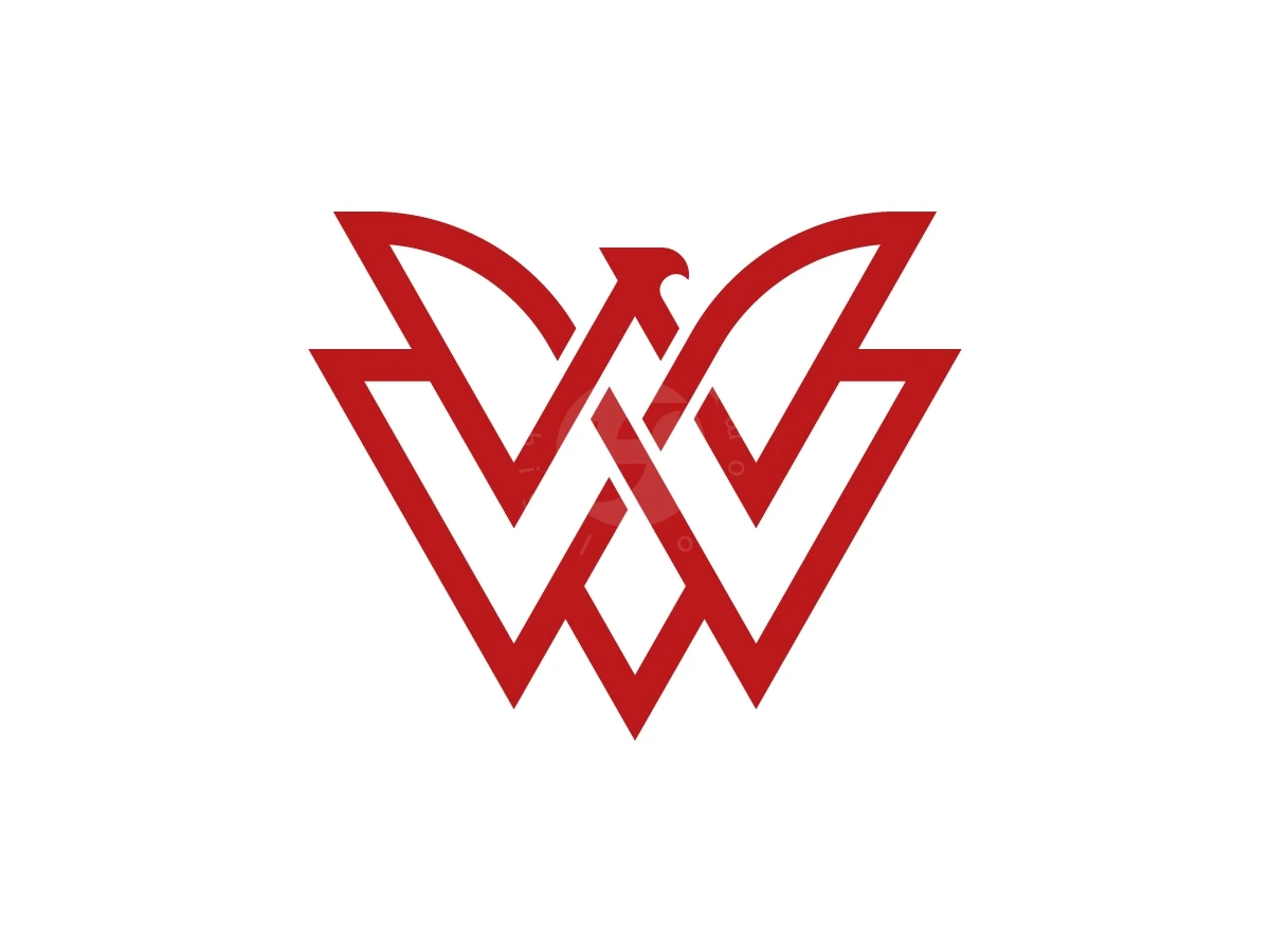 Letter W Eagle Logo With A Modern Look - Animal Logo design by Muhamad Adek for sale on Highlogo