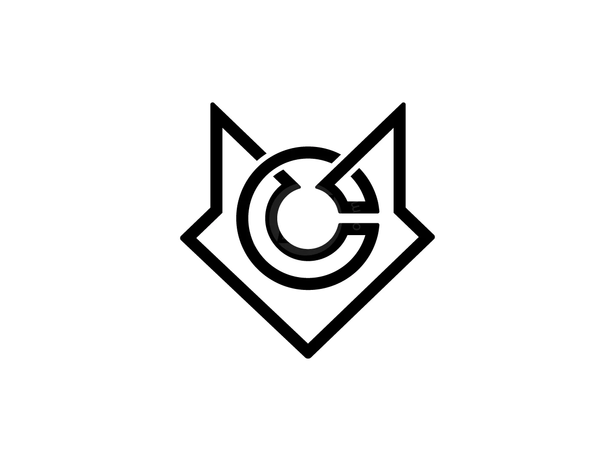 Letter C Fox Head Logo With A Modern Look - preview 1