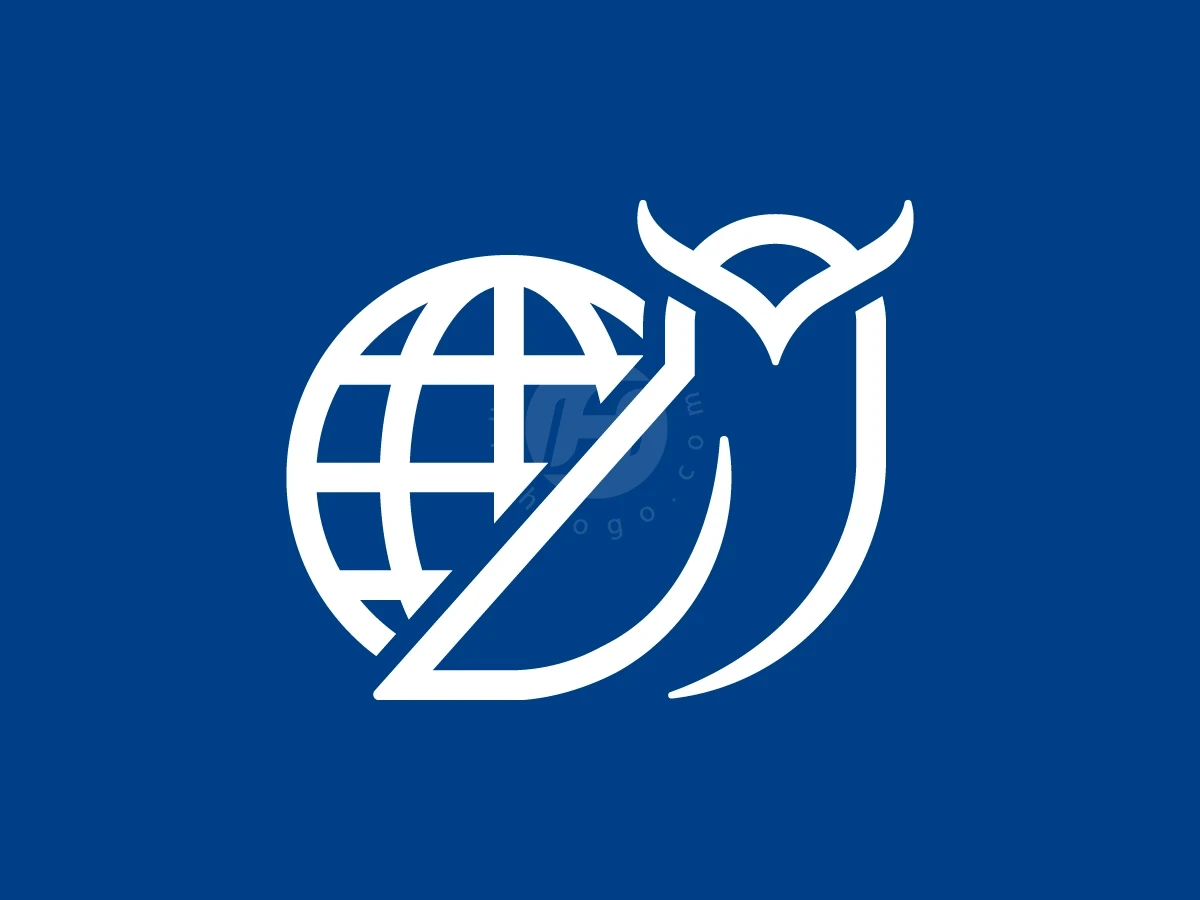 Owl Globe Logo With A Modern Look - preview 1
