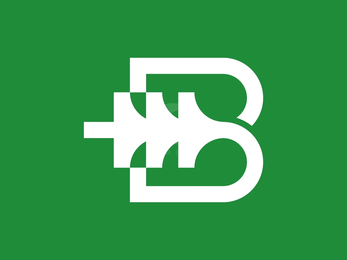 Letter B Pine Tree Logo With A Modern Look - preview 1