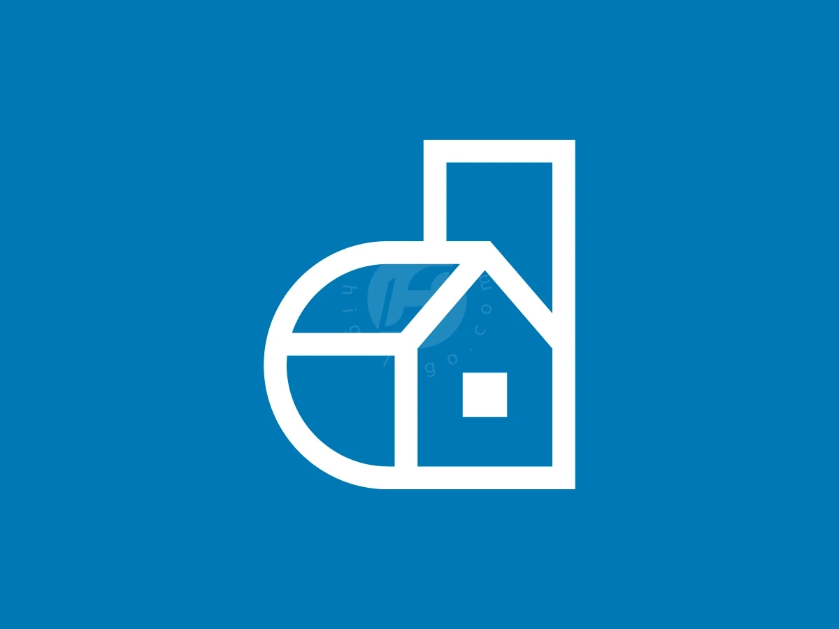 Letter D House Logo With A Modern Look - preview 1