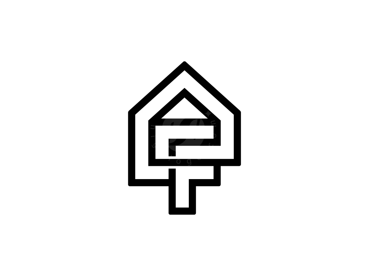 Letter F House Logo With A Modern Look - Real Estate Logo design by Muhamad Adek for sale on Highlogo