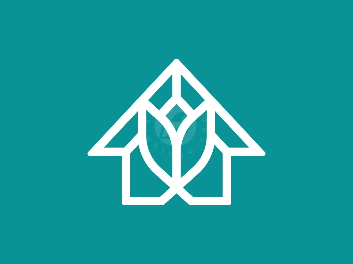 Flower House Logo With A Modern Look - preview 1