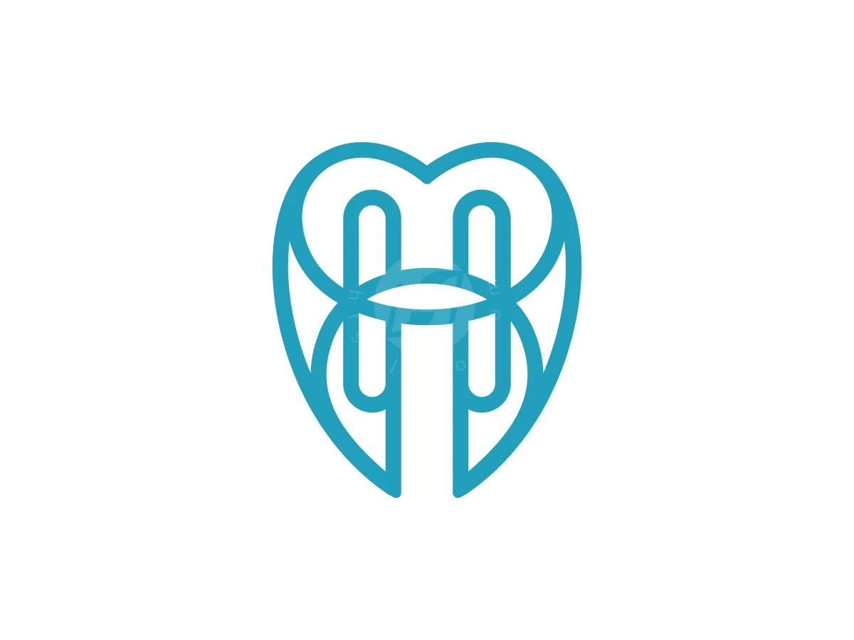 Letter H Dental Logo With A Modern Look - Health Logo design by Muhamad Adek for sale on Highlogo